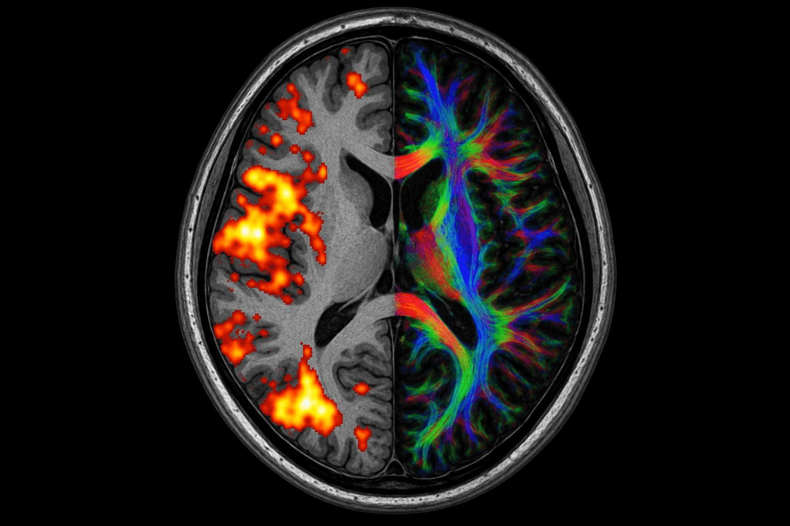 Advanced neuroimaging artistic composite